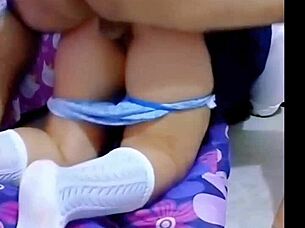 Home Alone Destroying Tight Young Pussy Ass Creampie Frenzy!