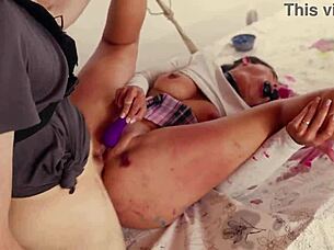 Spanish pawg roughly ass fucked and deepthroated in bondage