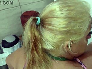 Pounding sister-in-law's tight pussy on kitchen counter pov big ass