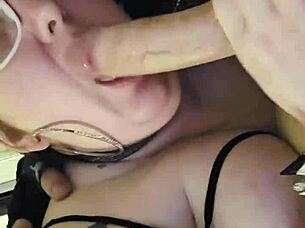 amateur chubby milf wife deepthroats huge cock milking triple massive cumshots ughh