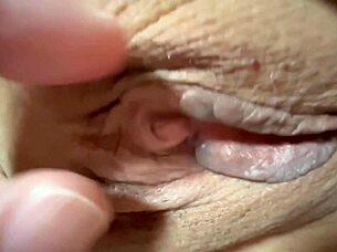Amateur Shaved Pink Pussy Closeup 126 Days Post-Virginity Homemade Lick