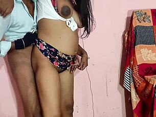 a desi chubby woman encounters her boss in a hotel room for a new video session