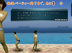 japanese femdom leads intense cfnm ball kicking game action