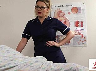 british nurse spies patient jerks off with instructions