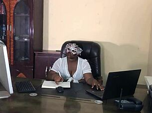New boss promises security job if she serves his cock perfectly wet
