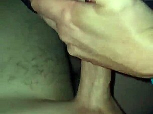 Lingerie Tittyfuck with Massive Natural Boobs