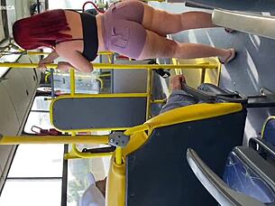 took my maid home and she went wild on the bus 😲
