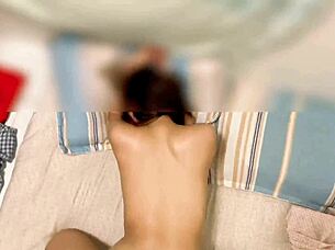 he licks her pussy till it's soaking wet in homemade fun