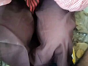 A desi village schoolgirl enjoys outdoor doggystyle pounding in viral MMS.