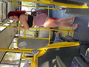 took my maid home and she went wild on the bus 😲