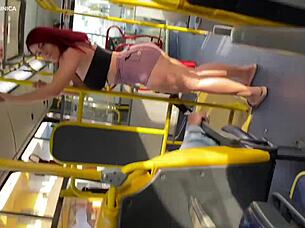 took my maid home and she went wild on the bus 😲