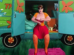 granny velma dinkley's sweet pussy devoured in mysterious oral bliss