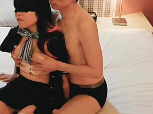 cosplay busty wife in pink lingerie gets fingered excited then blown and doggied home made 😍🔥