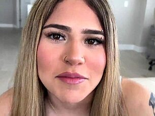 cute braces latina teen rides old cock cowgirl to creampie in taboo pov fantasy