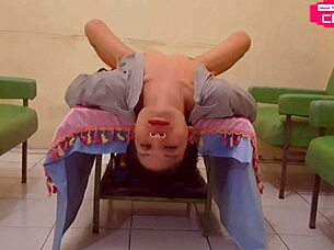 horny asian vixen fingers wet pussy for fans part one