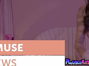 exotic big-titted asian teen unveils shaved pussy