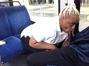 TheLastRealTop & MsHoneyRoseATL Suck Dick on Public Bus Ride