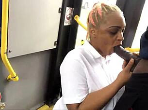TheLastRealTop & MsHoneyRoseATL Suck Dick on Public Bus Ride