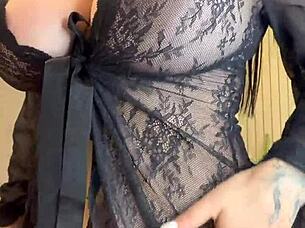 thick pawg latina shakes in see-through lingerie umm