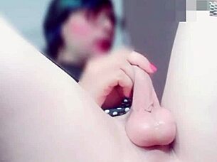 hot ladyboy anal masturbation with toys