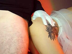 sexy redhead pounded hard by masked intruder