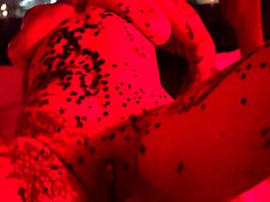 Alternative Girl's Intense Wax Play Emotions with Big Black Cock