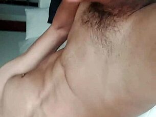 hot guy strokes monster cock publicly by window 😈🍆🔥💦