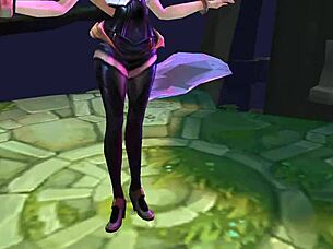kda ahri's sexy korean moans drive ryona lust wild