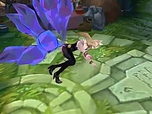 kda ahri's sexy korean moans drive ryona lust wild