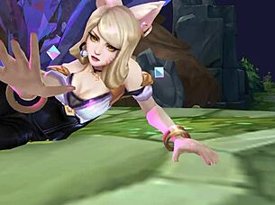 kda ahri's sexy korean moans drive ryona lust wild