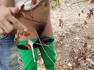 country threesome creampie bends teen over outdoors