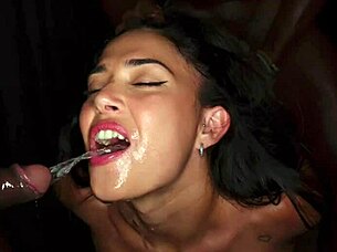 gorgeous spanish nuria millan interracial bbc gangbang orgy triple penetration piss squirt 😵