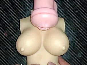 kissy and dolly trio blowjob anal ass-to-mouth cum on tits
