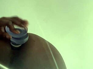 solo anal dildo training stretches tight hole