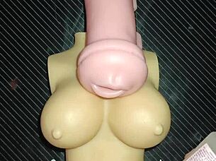 kissy and dolly trio blowjob anal ass-to-mouth cum on tits