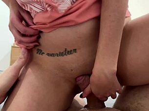Scared beauty sneaks into bed bare and begging for secret fun