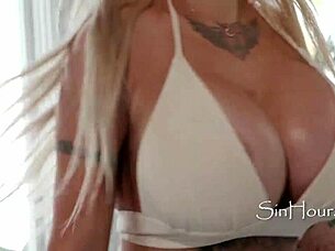Stripper Sister-in-Law Kitana Montana's Boobjob with Seth Gamble Rips Clothes Off!