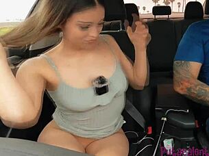 university girl first face reveal in steamy outdoor casting