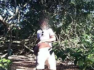 african brazilian dude ditches girlfriend for trail pounding with stranger