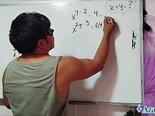 i'm a nerdy asian doing erotic math in bed...