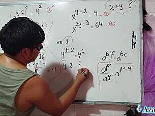 i'm a nerdy asian doing erotic math in bed...