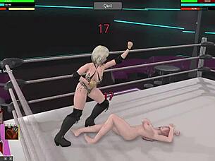 hr2 chase tales dominates honoka in strapon wrestling