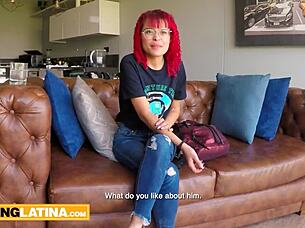 Petite Redhead Latina Melissa Mocosa Transforms into Casting Couch Slut with Deepthroat and Anal
