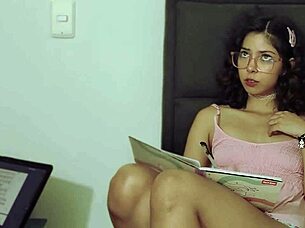 Latina Student Skips Lessons for Hard Professor Fuck!