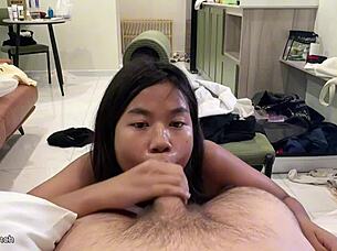 18yo thai teen craves rough use by big foreign cock