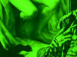 mysterious vintage hairy retro beast bends over erotically