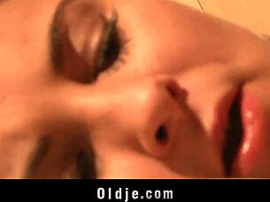 cutie secretary caught masturbating fucks old boss hard