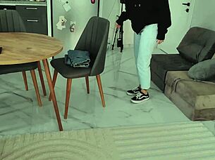 dirty old man rips apart tight college teen's ass in rough creampie