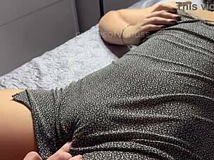 solo with stepbro getting bold on my swollen shaved pussy 😏👅