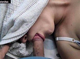 Laid on friend's bed casually